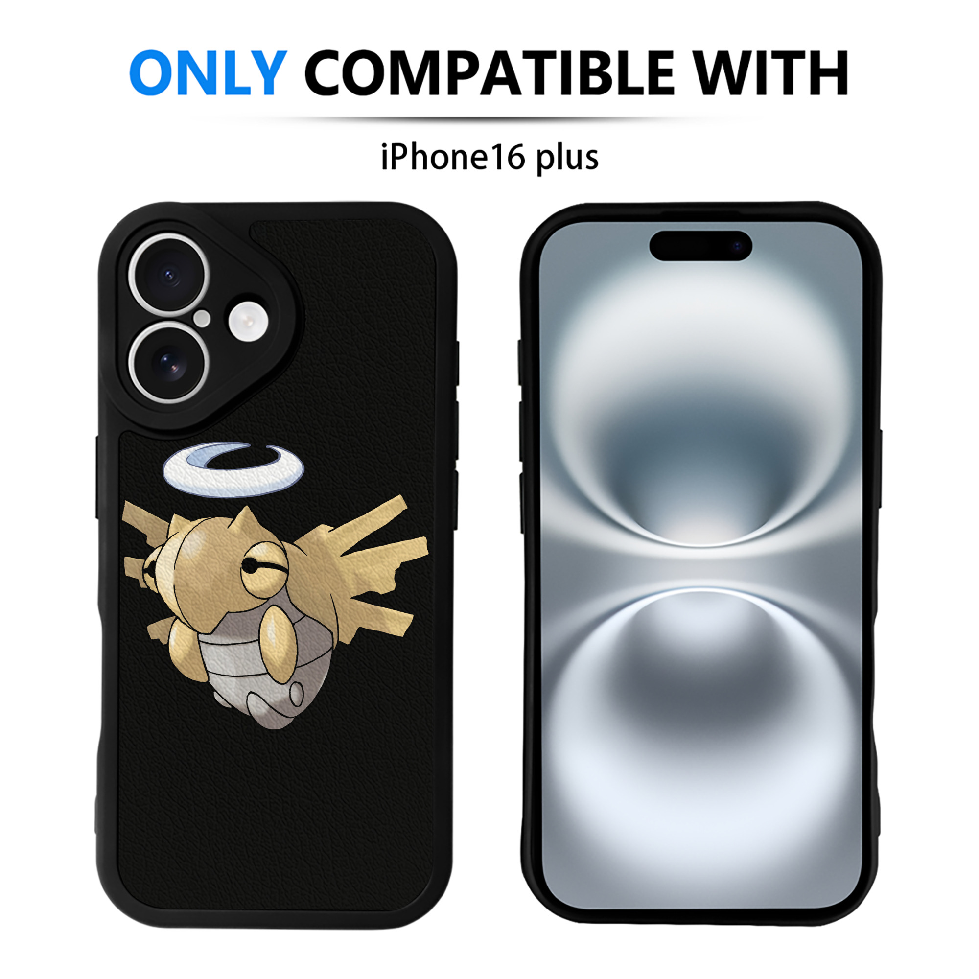 （画像用） ポケットモンスター Pokémon 【iPhone 16シリーズ対応】シリコンスマホケース（レザー調） 材質：シリコン